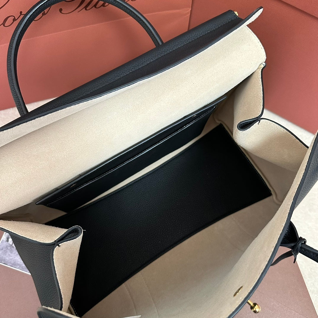 Loom bag L32 black loro piana