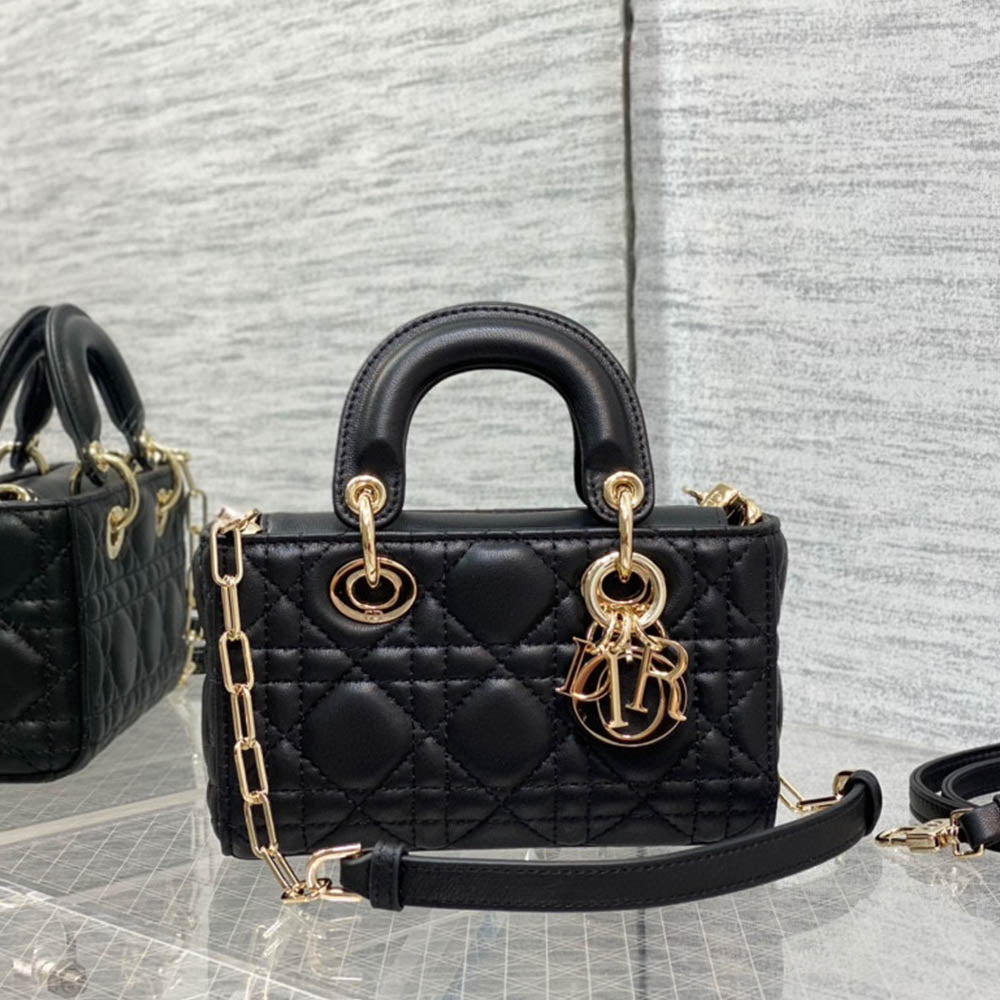 Dior Mini LADY D-JOY - Sheep leather