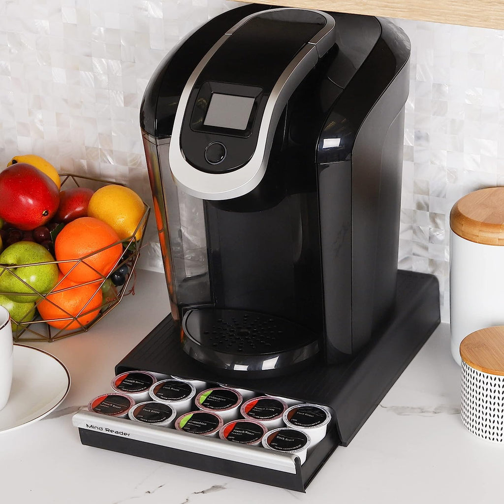 Coffee Capsule Storage Drawer, Can Hold 30 K-Cups, 35 CBTL, Verismo, Dolce Gusto, Black