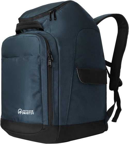 50L Ski Boot Bag, Ski and Snowboard Boots Travel Backpack with Separate Compartments for Helmet, Ski Shoes, Goggles, Gloves, and Accessories, Splash Proof Exterior & Bottom