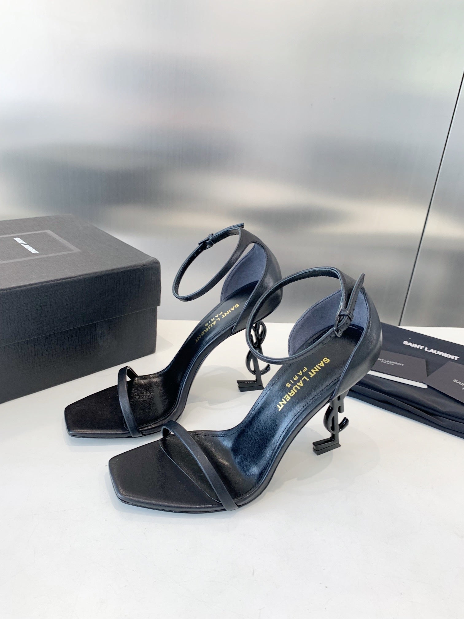 saint laurent heels sandals