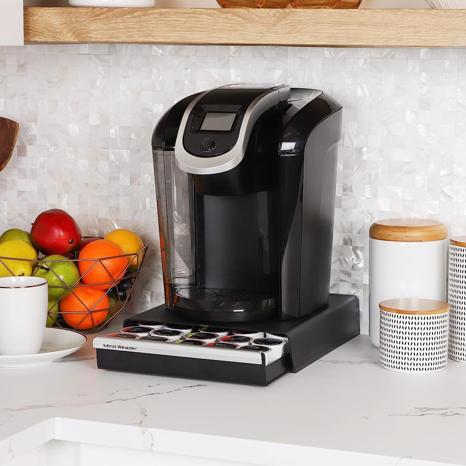 Coffee Capsule Storage Drawer, Can Hold 30 K-Cups, 35 CBTL, Verismo, Dolce Gusto, Black